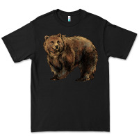Black Grizzly Bear Premium Tee - HowdyJamesFarm
