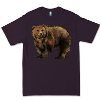 Plum Grizzly Bear Premium Tee - HowdyJamesFarm