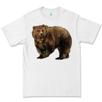White Grizzly Bear Premium Tee - HowdyJamesFarm