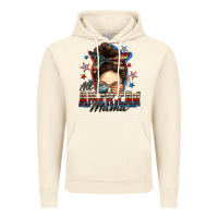 Vintage Artic All American mama messy bun 4th of july Vintage Hoodie - FaDigitalArtStudio