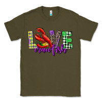 Army Green love crawfish mardi gras Classic Tee - CowGirlArtShop