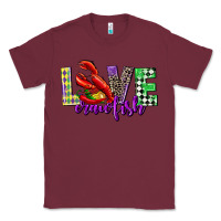 Burgundy love crawfish mardi gras Classic Tee - CowGirlArtShop