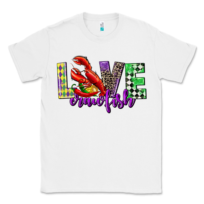 Love Crawfish Mardi Gras Classic Tee by CowGirlArtShop | Teevron