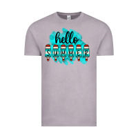 Vintage Zinc Hello Summer Serape Turquoise Vintage Tee - CowCowDesign
