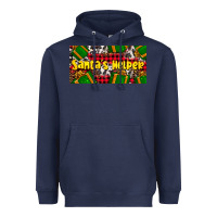 Navy santa's helper with gifts Heavyweight Hoodie - AdoDesignShop