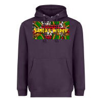 Plum santa's helper with gifts Heavyweight Hoodie - AdoDesignShop
