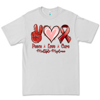 Dove Grey Peace Love Cure Multiple Myeloma Cancer Premium Tee - Jasminsmagicworld