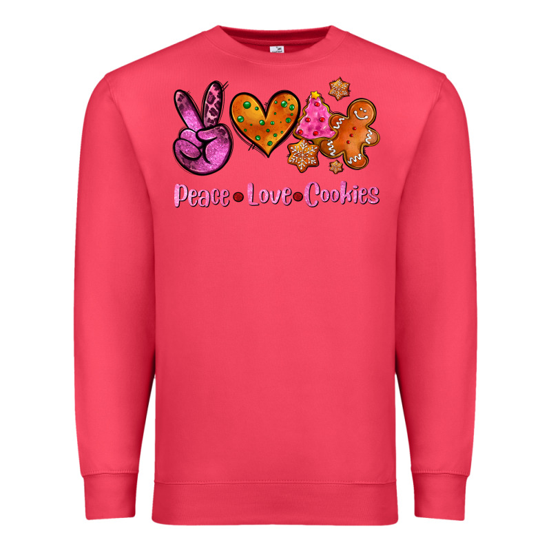 Peace Love Cookies Premium Sweatshirt by AdoDesignShop | Teevron