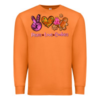 Carrot peace love cookies Premium Sweatshirt - AdoDesignShop