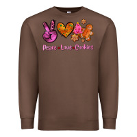 Chestnut peace love cookies Premium Sweatshirt - AdoDesignShop