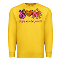 Lemon peace love cookies Premium Sweatshirt - AdoDesignShop