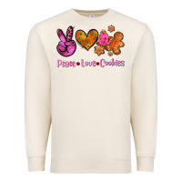 Sandshell peace love cookies Premium Sweatshirt - AdoDesignShop