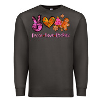 Smoke peace love cookies Premium Sweatshirt - AdoDesignShop