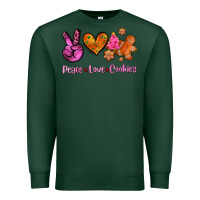 Sports Green peace love cookies Premium Sweatshirt - AdoDesignShop