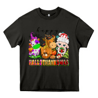 Asphalt happy hallothanksmas farm animals Heavy Core Tee - texasbilliewilder