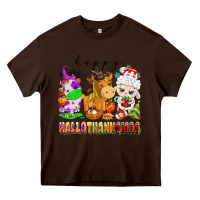 Happy Hallothanksmas Farm Animals Heavy Core Tee | Teevron