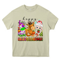 Mossy happy hallothanksmas farm animals Heavy Core Tee - texasbilliewilder