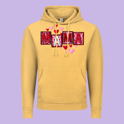 Mother's Day Mama Hearts Vintage Hoodie Designed By Fadigitalartstudio