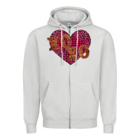 Dove Grey xoxo Zipper Hoodie - BarkalooDesign