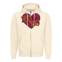 Sandshell xoxo Zipper Hoodie - BarkalooDesign
