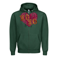 Sports Green xoxo Zipper Hoodie - BarkalooDesign