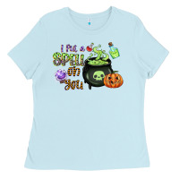 Baby Blue i put a spell on you Ladies Tee - CowGirlArtShop