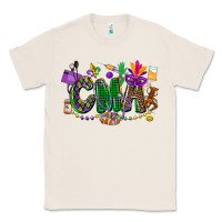 Natural cma mardi gras cowgirl Classic Tee - CowGirlArtShop