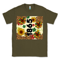Army Green juneteenth 1865 sunflowers Classic Tee - Artiststas