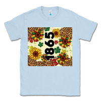 Dusty Blue juneteenth 1865 sunflowers Classic Tee - Artiststas
