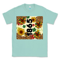 Seafoam juneteenth 1865 sunflowers Classic Tee - Artiststas