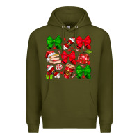 Army Green Christmas teacher Premium Hoodie - CowhideDigitalArt