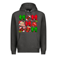 Charcoal Heather Christmas teacher Premium Hoodie - CowhideDigitalArt