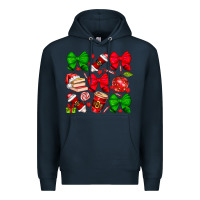 Navy Christmas teacher Premium Hoodie - CowhideDigitalArt