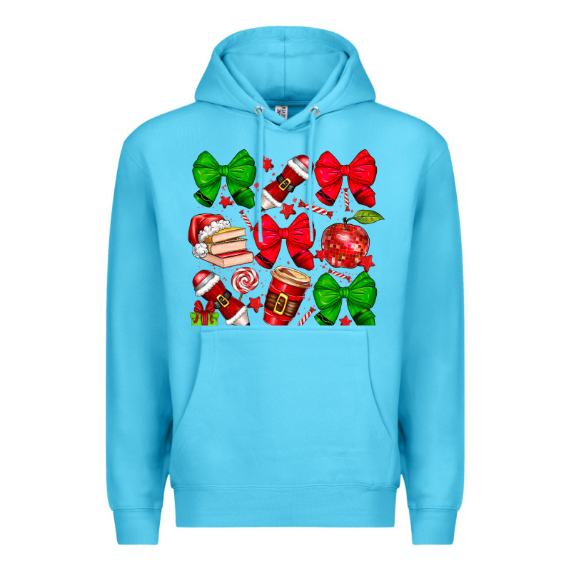 Christmas Teacher Premium Hoodie by CowhideDigitalArt | Teevron