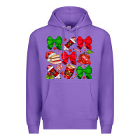 Purple Christmas teacher Premium Hoodie - CowhideDigitalArt