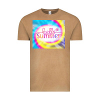 Vintage Camel Hello Summer Tie Dye Tumbler Vintage Tee - CowCowDesign