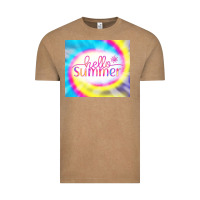 Vintage Coffee Hello Summer Tie Dye Tumbler Vintage Tee - CowCowDesign