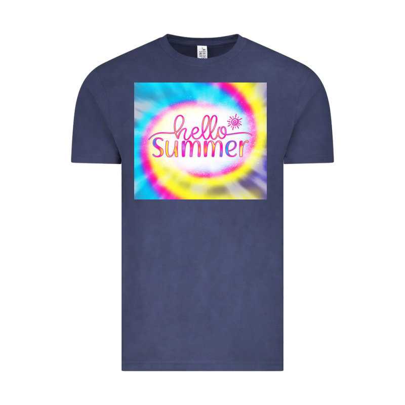 Hello Summer Tie Dye Tumbler Vintage Tee by CowCowDesign | Teevron