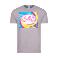 Vintage Zinc Hello Summer Tie Dye Tumbler Vintage Tee - CowCowDesign
