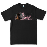 Black i am the storm with girl and butterflies Premium Tee - TumblerDesignByShophia