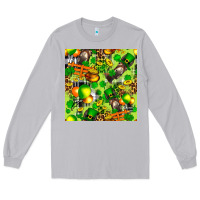 Moon Dust St. Patrick's Donkey With Shamrock Seamless Long Sleeve Tee - FaDigitalArtStudio