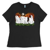 Ghost Horses Halloween Ladies Tee | Teevron