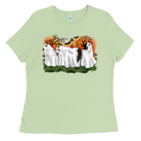 Matcha ghost horses halloween Ladies Tee - CowGirlArtShop