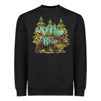 Black mama bear trees Heavyweight Sweatshirt - BarkalooDesign
