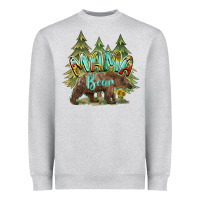 Heather Grey mama bear trees Heavyweight Sweatshirt - BarkalooDesign