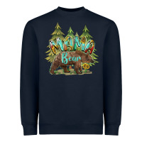 Navy mama bear trees Heavyweight Sweatshirt - BarkalooDesign