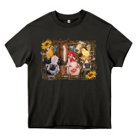 Asphalt western farm animals Heavy Core Tee - RanaPortraitStore