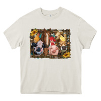 Cream western farm animals Heavy Core Tee - RanaPortraitStore