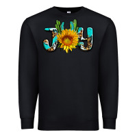 Black joy with sunflower and cactus ado Premium Sweatshirt - AdoDesignShop