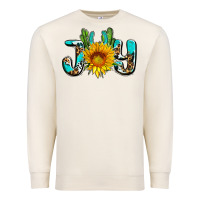 Sandshell joy with sunflower and cactus ado Premium Sweatshirt - AdoDesignShop